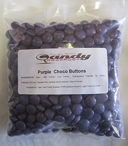 Purple Choco Candy Buttons 1 lb Bag