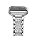 Crystal Rhinestone Diamond Watch Band Luxury Stainless Steel Bracelet Strap Watch Bands for Apple Watch series 1 series 2 series 3 (42mm Sliver)