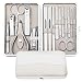 Manicure Pedicure Nail Clipper Set - 16 Pieces Stainless Steel Manicure Kits For Women and Men with Travel Case, Great Hand Facial and Feet Care Tools (WHITE)