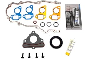 GPQ LS Camshaft Thrust Retainer Plate Gasket Seal Cam + Bolt Kit + Water Pump Gaskets + Timing Cover Gasket + Crankshaft Seal LSX LS1 LS2 LS3 LT1 LT4 LQ4 LQ9 L83 L84 L86 L87 TCS45993
