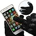 OMGAI Men's Motorcycle Gloves Full Finger Tech Touch Smart Gloves for Tactical Airsoft Outdoor Sports Black