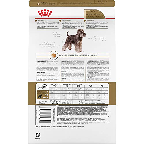 Royal Canin Miniature Schnauzer Adult Breed Specific Dry Dog Food, 10