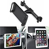 Car Headrest Mount, DLIUZ Universal Car Seat Tablet Mount Holder for iPad, Samsung Galaxy, Nintendo Switch, Fits All 4'' - 10.5'' Smartphones and Tablets (Black)