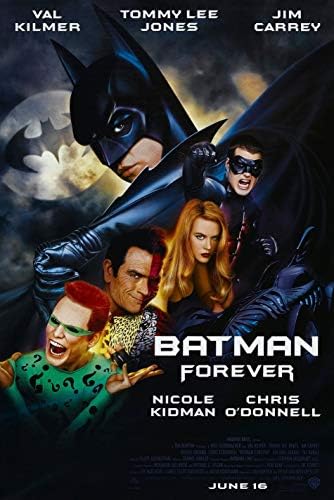 Black Creations Batman Forever 2 Movie Poster Canvas Picture Art Print Premium Quality A0 A1 A2 A3 A4 (A2 Poster (420/595mm or 16.5/24))