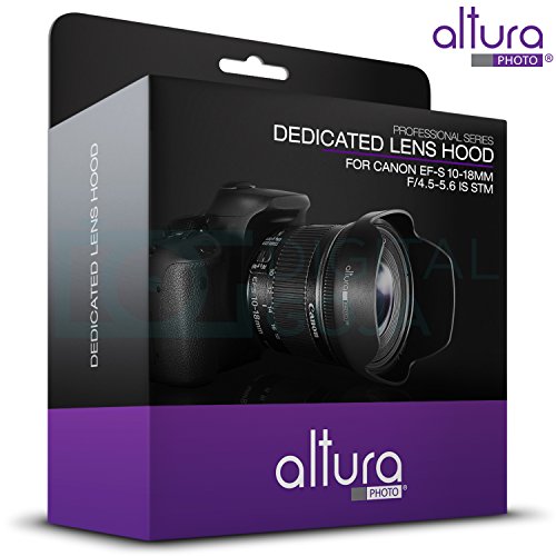 (Canon EW73C Replacement) Altura Photo Lens Hood for Canon EFS 10