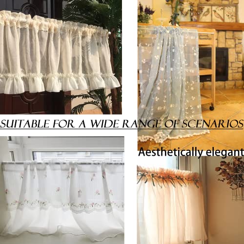 2 Units Extendable Curtain Poles, Curtain Poles, No Drilling Required, White, 45-60 cm