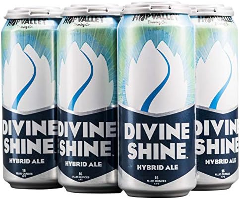 Hop Valley Hop Valley Divine Shine Hybrid Ale, 6 Pack, 16 Oz. Cans, 4.5% Abv, 4.5% Abv, 16 Oz, 6 Ct