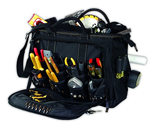 Custom leathercraft 1539 multi-compartment 50 pocket to…