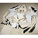 XFMT Motorcycle White Unpainted ABS Plastic Fairing Cowl Bodywork Set Compatible with YAMAHA YZF R1 2007 2008