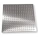 Qomolangma Rain Shower Head, 12 Inch High Pressure Square Shower Head Stainless Steel, Large Rainfall Shower Head Replacement, Powerful Showerhead Flow No Rust, Hard Water Filter, Brushed Nickel