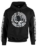 Harley-Davidson Men's Sweatshirt Willie G Skull H-D Pullover Black 30296648