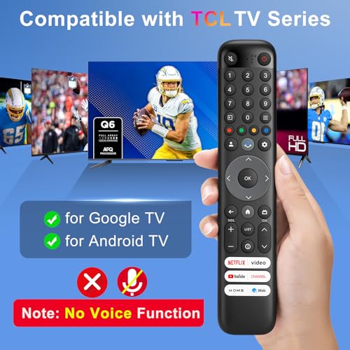 para Mando-TCL-Smart-TV, Universal para Todos los Original TCL TV, con 6 teclas de acceso directo