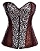 Alivila.Y Fashion Women Sexy Steampunk Front Zip Up Steel Boned Corset