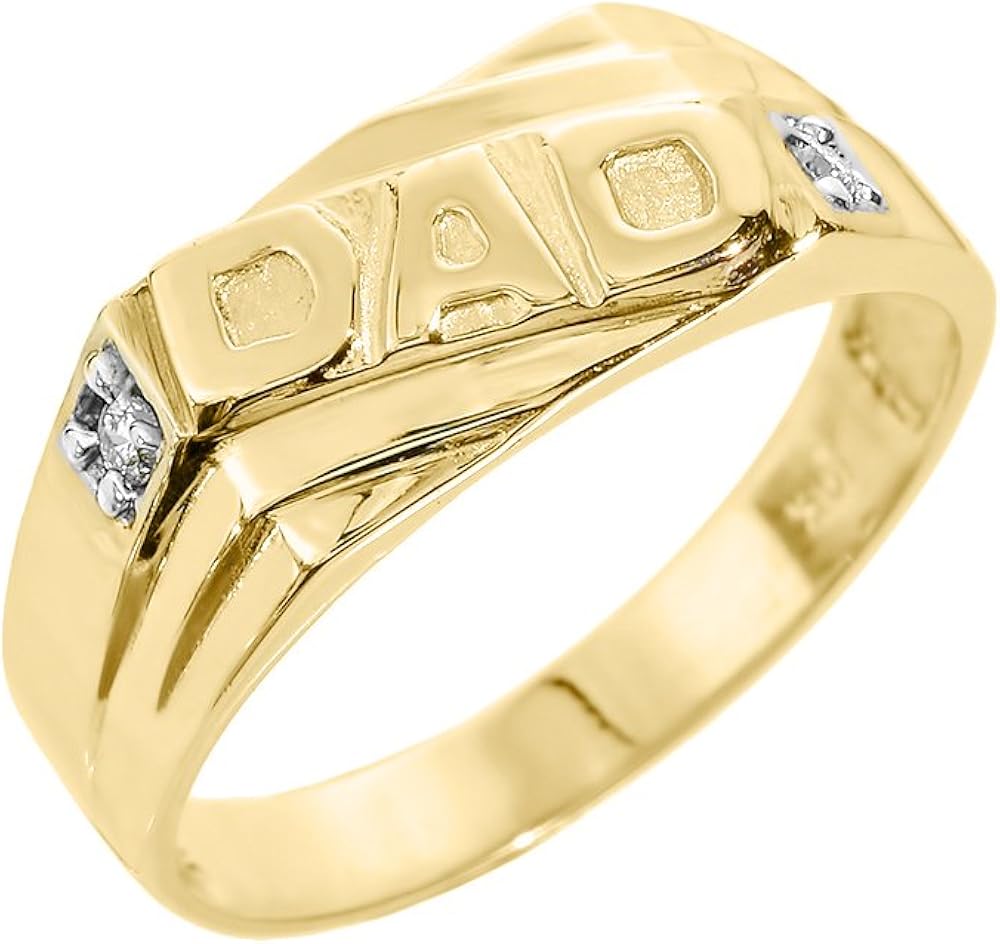 Men's 10k Yellow Gold Solid Band 
