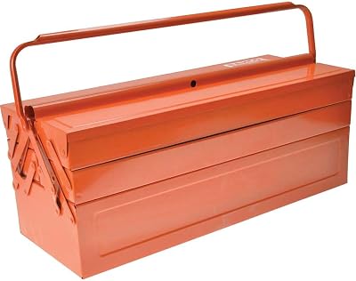 Bahco 3149-OR 5 Tray Cantilever Metal Toolbox Orange 550mm