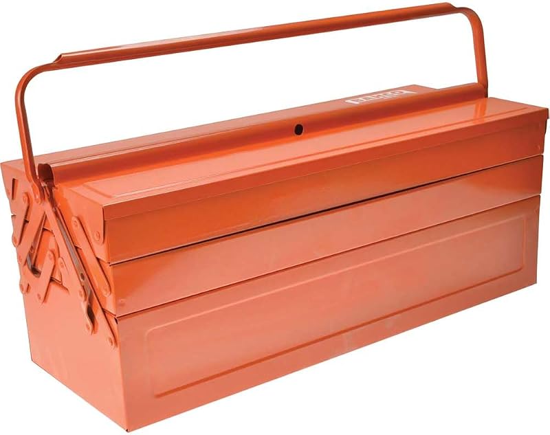 Bahco 3149-OR 5 Tray Cantilever Metal Toolbox Orange 550mm
