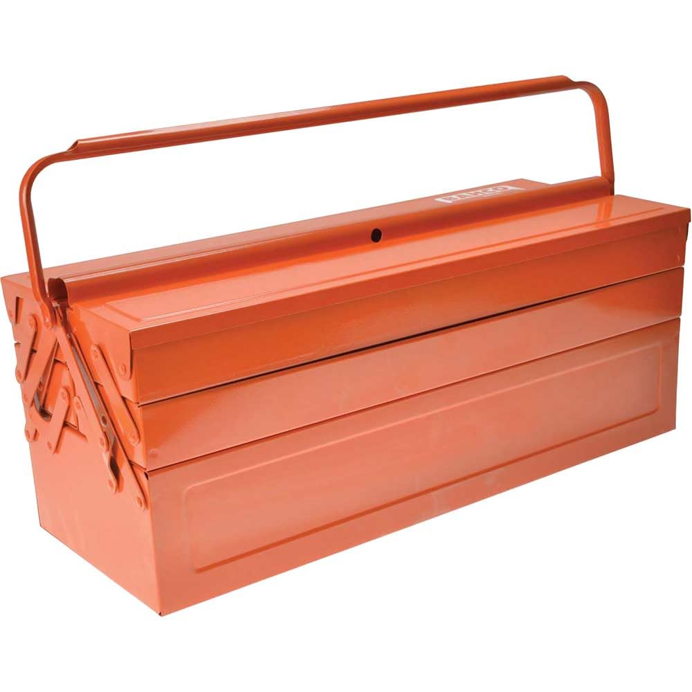 Bahco 3149-OR 5 Tray Cantilever Metal Toolbox Orange 550mm