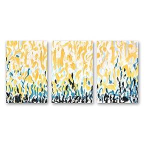 3 Panel Abstract Color Pictures Home Wall for...