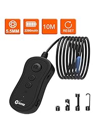 KYZEE   Endoscopio inalámbrico para iPhone Android 0.217 in 1080P HD WiFi Borescope cámara semirrígida de inspección de serpiente con batería de 2200 mAh   33 FT