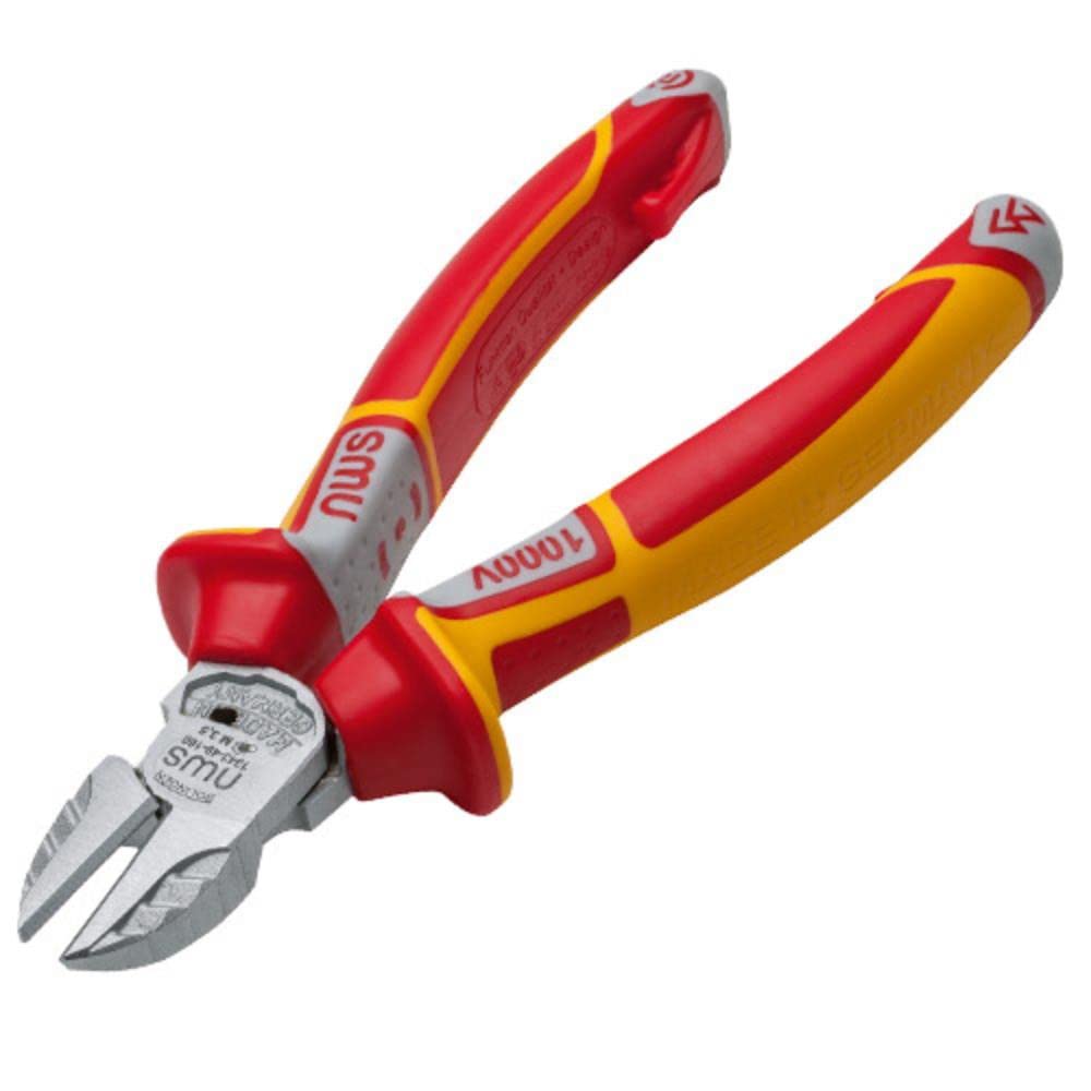 Nws 1343-49-VDE-160-SB Number 1343-49 VDE Side Cutter, Red/Yellow, 160 mm