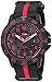 Timex Men's TW4B05500 Expedition Gallatin Black/Red Nylon Slip-Thru Strap Watch