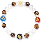 SMART DK Feng Shui Wealth Bracelet Natural Crystal Bracelet Beaded Money Bracelet, Attract Wealth and Good Luck, Deluxe Gift Box Included