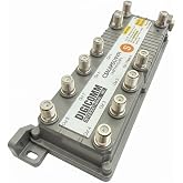 DIGICOMM CSMAPDU9VPI 9-Port MoCA HomeConnect Passive VoIP Amplifier with MoCA Connectivity, Unity Forward/Reverse, with Power inserter, Faster Internet Phone Comcast Xfinity (9-Port MoCA, Gray)
