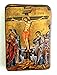 Wooden Greek Christian Orthodox Wood Icon of the Crucifixion / A0