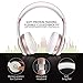 Picun P26 Bluetooth Headphones Over Ear Hi-Fi Stereo Wireless Headphones Girl with Deep Bass Foldable Wired/Wireless TF Mode for Phone/TV/PC Bluetooth 4.1 Wireless Earphones with Mic Women (Rose Gold)thumb 2