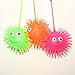 Dazzling Toys LED Puffer Ball – Set of 6 Squishy Light Up Spike Balls, Bouncy Stress Balls for Kids, Glow in Dark Fidget Toy for Toddlers, Glowing Bright Lights for Toddler Party Favors & Christmas