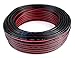 22 GA Gauge Red and Black Speaker Wire Audiopipe 100' Feet Home Car Zip Cord Audio Power Ground Cable
