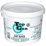 JT Eaton 750 Top Gun All Weather Rodenticide Bait Block Bromethalin Neurological Bait with Stop-Feed Action and Bitrex, for Mice and Rats (Pail of 128)