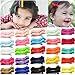 CellElection 50PCS/25Pairs Baby Hair Clips 2.4Inch Grosgrain Ribbon Tiny Hair Bow for Baby Girls Infants Toddlers Kids