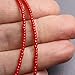 Kathy Bankston Handmade Red Choker Necklace, Thin 1.5mm, Adjustable 14-15.5 Inches