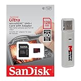 SanDisk Ultra 128GB MicroSD XC Class 10 UHS-1 Mobile Memory Card for Samsung Galaxy S7 & S7 Edge