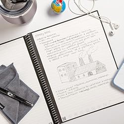 Rocketbook Core Reusable Spiral Notebook, Letter