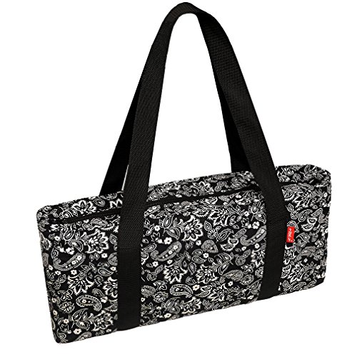 NEW! - Empty Mahjong Bag - Paisley Black Soft Bag by Linda Li - Empty Bag Only