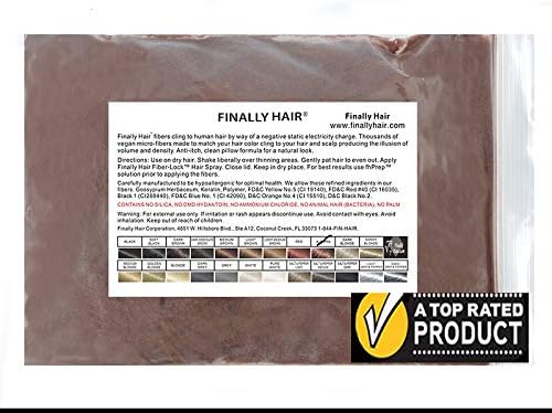 Finally Hair Fibers Refill Bag - 56 Grams of Premium Hair Loss Concealer in a Refill Bag (Auburn)