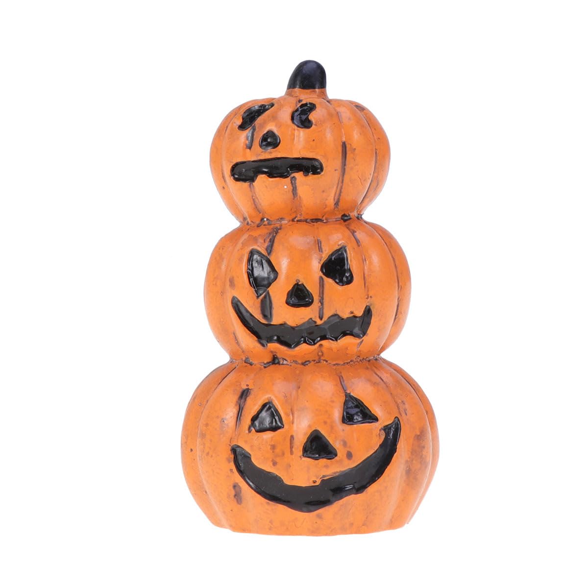 Happyyami Halloween Miniature Pumpkin Figurines Mini Resin Pumpkin Ghost Ornaments Fairy Halloween Garden Pumpkin Doll Miniature Landscape for Outdoor Garden Decoration