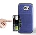 Samsung Galaxy S6 Leather Wallet Case with Credit Cards Slot and Metal Magnetic, TAKEN DIRECT Galaxy S 6 Plastic Flip Case/Cover, Vintage and Fashion, Durable and Shockproof Holster (Blue)