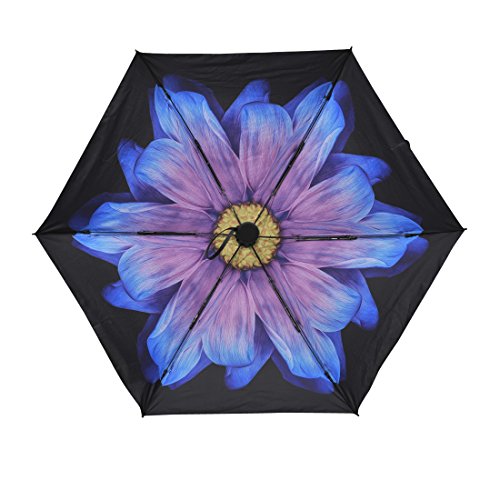image for Ke.movan Travel Compact Umbrella Windproof Mini Sun & Rain Umbrella Ul