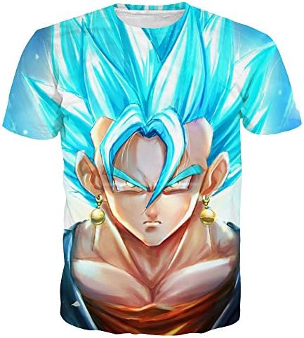 Unisex Dragon Ball Z T-Shirt 3D Goku Anime Shirt Graphic Printed Short Sleeve Tee Tops