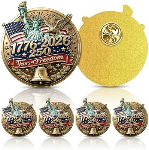 Amazon.com: USA 250th Anniversary Brooch Pin Eagle USA 250 Years