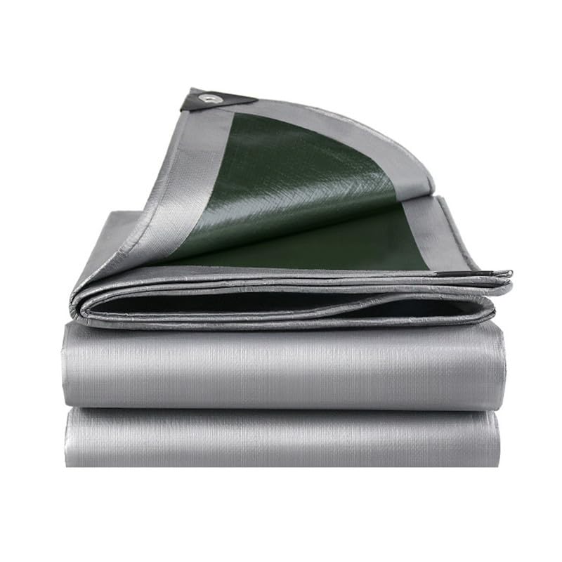 Tarpaulin Waterproof Heavy Duty - Thick 180 g/m² Resistant Outdoor Waterproof Tarpaulin 2m x 3m, Frost-Resistant, UV Protection PE Plastic Tarp for Garden, Gazebo, Camping, Furniture, Shed (2mx3m)