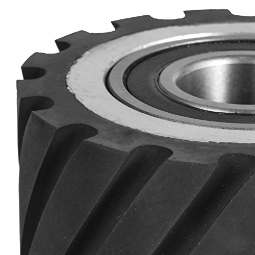Happybuy 4"x2" Belt Grinder Rubber Wheel Serrated Rubber Contact Wheel
