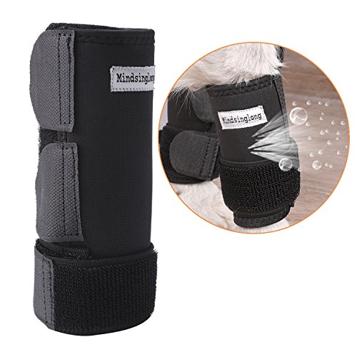 Dog Front Leg Wrap, Mindsinglong Dog Canine Hock Joint Brace Adjustable