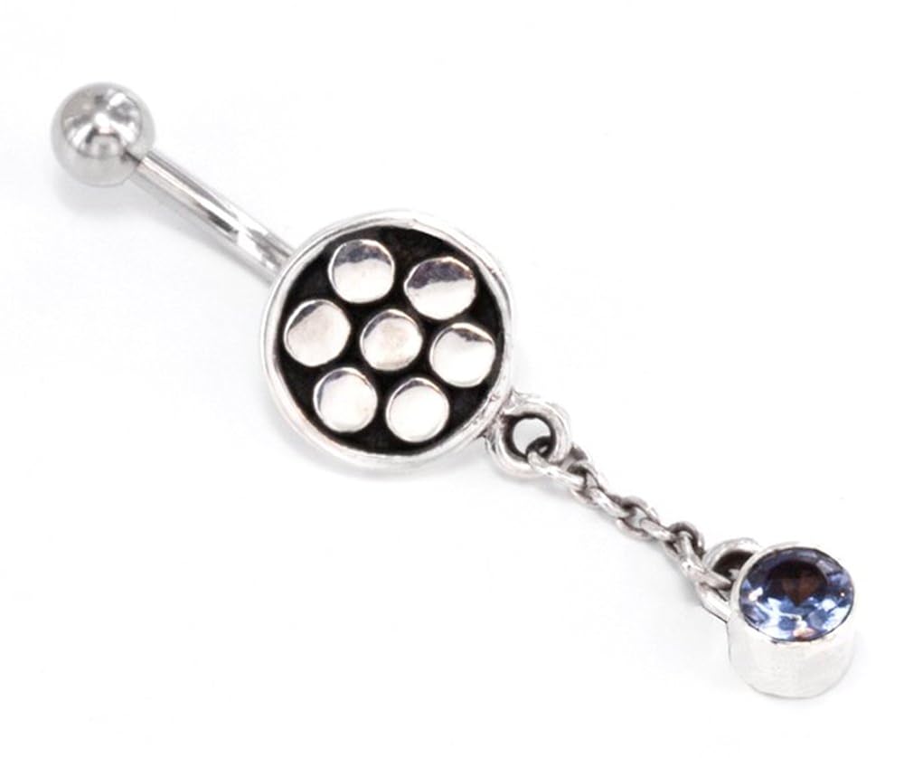 Painful Pleasures Simple Dangle Bali Belly Ring 14g 7/16
