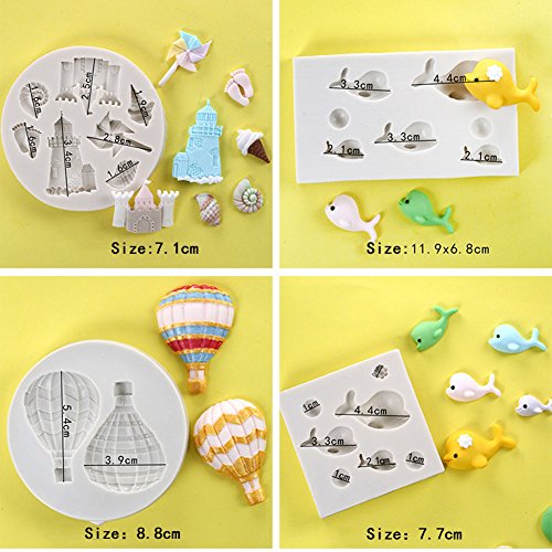 Whale Silicone Mould Sugar Craft Molds DIY Cake Decorating Tools (Style 3) - Thumbnail 6