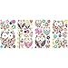 RoomMates Prisma Owls and Butterflies Peel And Stick Wall Decals