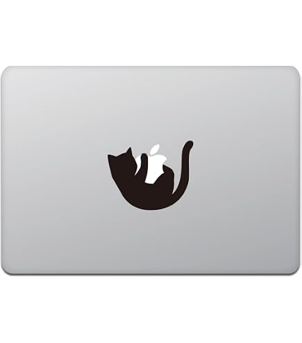 Amazon.com: Kind Store MacBook Air/Pro MacBook Sticker Cat Black